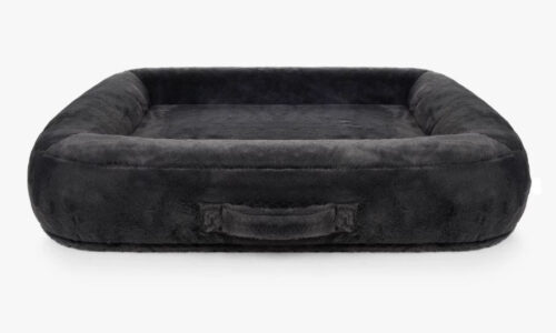 Grote hondenmand Hondenbed Surplus Rotan Bed Hondenbed Teddy Antraciet– Luxe Hondenmand met Zachte Pluche – Orthopedisch Optioneel – Wasbaar op 30°C