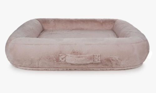 Grote hondenmand Hondenbed Surplus Rotan Bed Hondenbed Teddy Oud Roze – Luxe Hondenmand met Zachte Pluche – Orthopedisch Optioneel – Wasbaar op 30°C