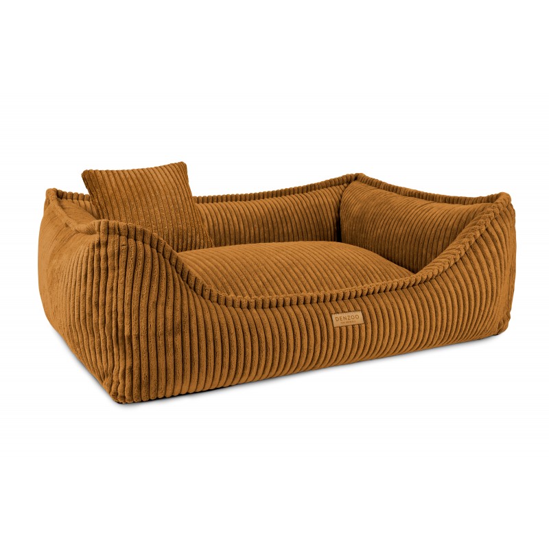 Denzoo Orthopedische Hondenmanden Orthopedische Hondenmand Milano Ribbed Mosterd – Visco Memory Foam – Luxe & Wasbaar Orthopedische Hondenmand Milano Ribbed Mosterd – Visco Memory Foam – Luxe & Wasbaar - Afbeelding 5