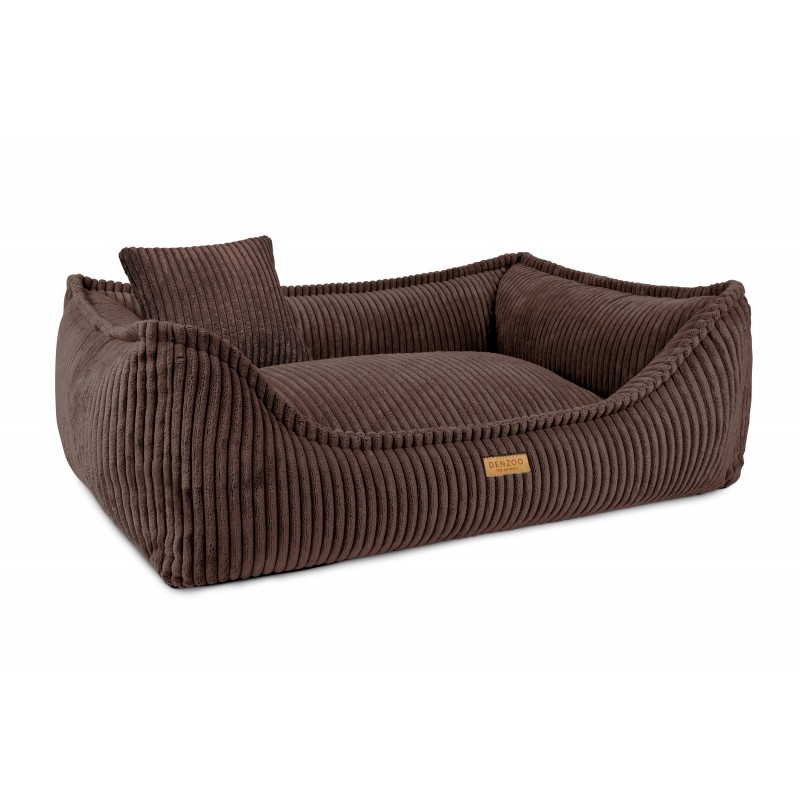 Denzoo Orthopedische Hondenmanden Orthopedische Hondenmand Milano Ribbed Bruin – Visco Memory Foam – Luxe & Wasbaar Orthopedische Hondenmand Milano Ribbed Bruin – Visco Memory Foam – Luxe & Wasbaar - Afbeelding 6