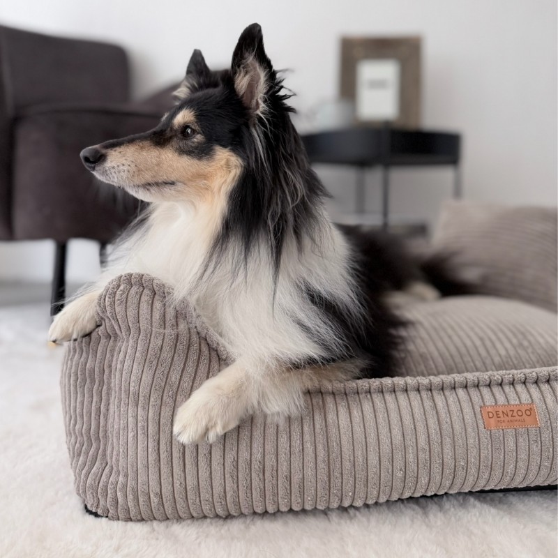 Denzoo Orthopedische Hondenmanden Orthopedische Hondenmand Milano Ribbed Capuccino – Visco Memory Foam – Luxe & Wasbaar Orthopedische Hondenmand Milano Ribbed Capuccino – Visco Memory Foam – Luxe & Wasbaar - Afbeelding 4