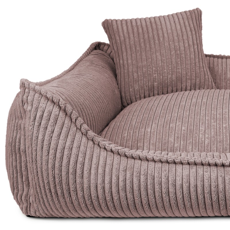 Denzoo Orthopedische Hondenmanden Orthopedische Hondenmand Milano Ribbed Roze – Visco Memory Foam – Luxe & Wasbaar Orthopedische Hondenmand Milano Ribbed Roze – Visco Memory Foam – Luxe & Wasbaar - Afbeelding 3