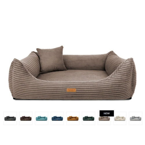 Grote hondenmand Hondenbed Surplus Rotan Bed Orthopedische Hondenmand Rimini Brede Rib Corduroy & VISCO Memory Foam