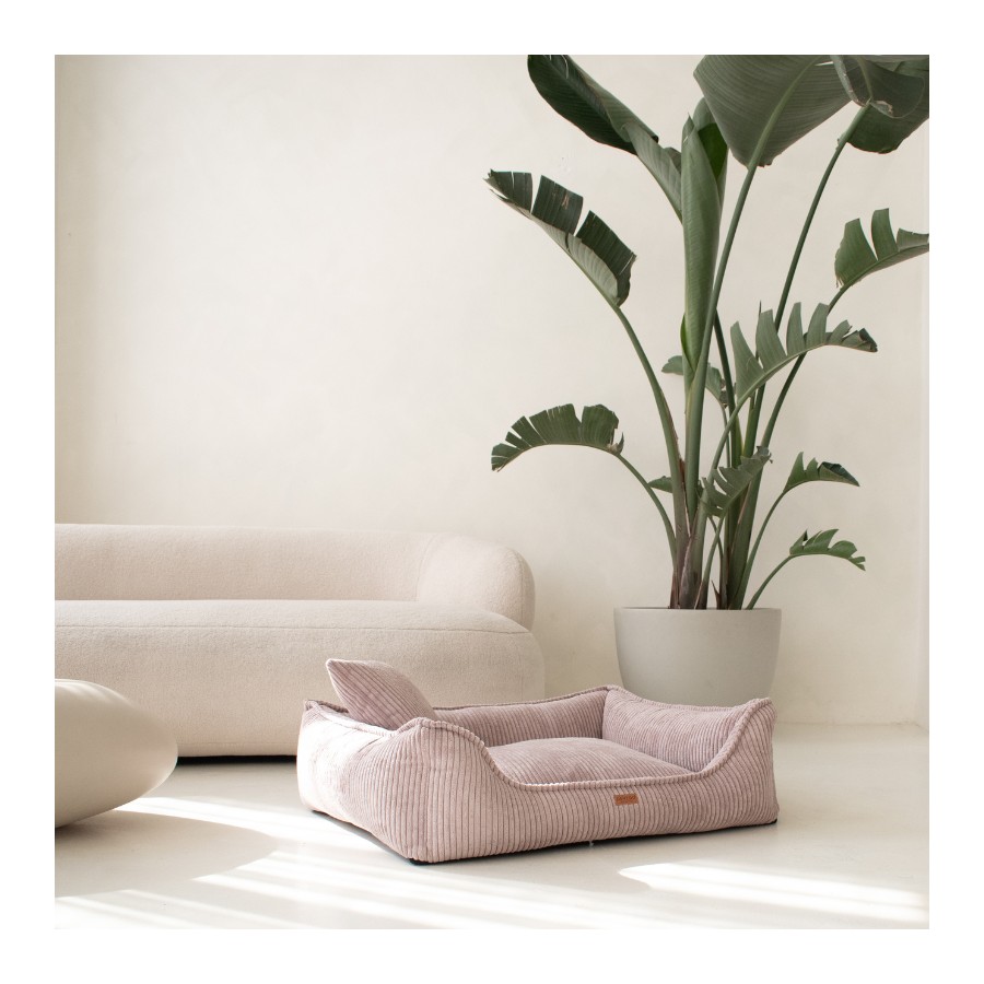 Denzoo Orthopedische Hondenmanden Orthopedische Hondenmand Milano Ribbed Roze – Visco Memory Foam – Luxe & Wasbaar Orthopedische Hondenmand Milano Ribbed Roze – Visco Memory Foam – Luxe & Wasbaar - Afbeelding 7