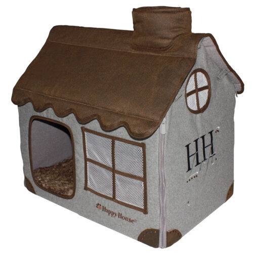 Grote hondenmand Hondenbed Surplus Rotan Bed Happy House Hondenhuisje Villa Chic Tweed / Leer