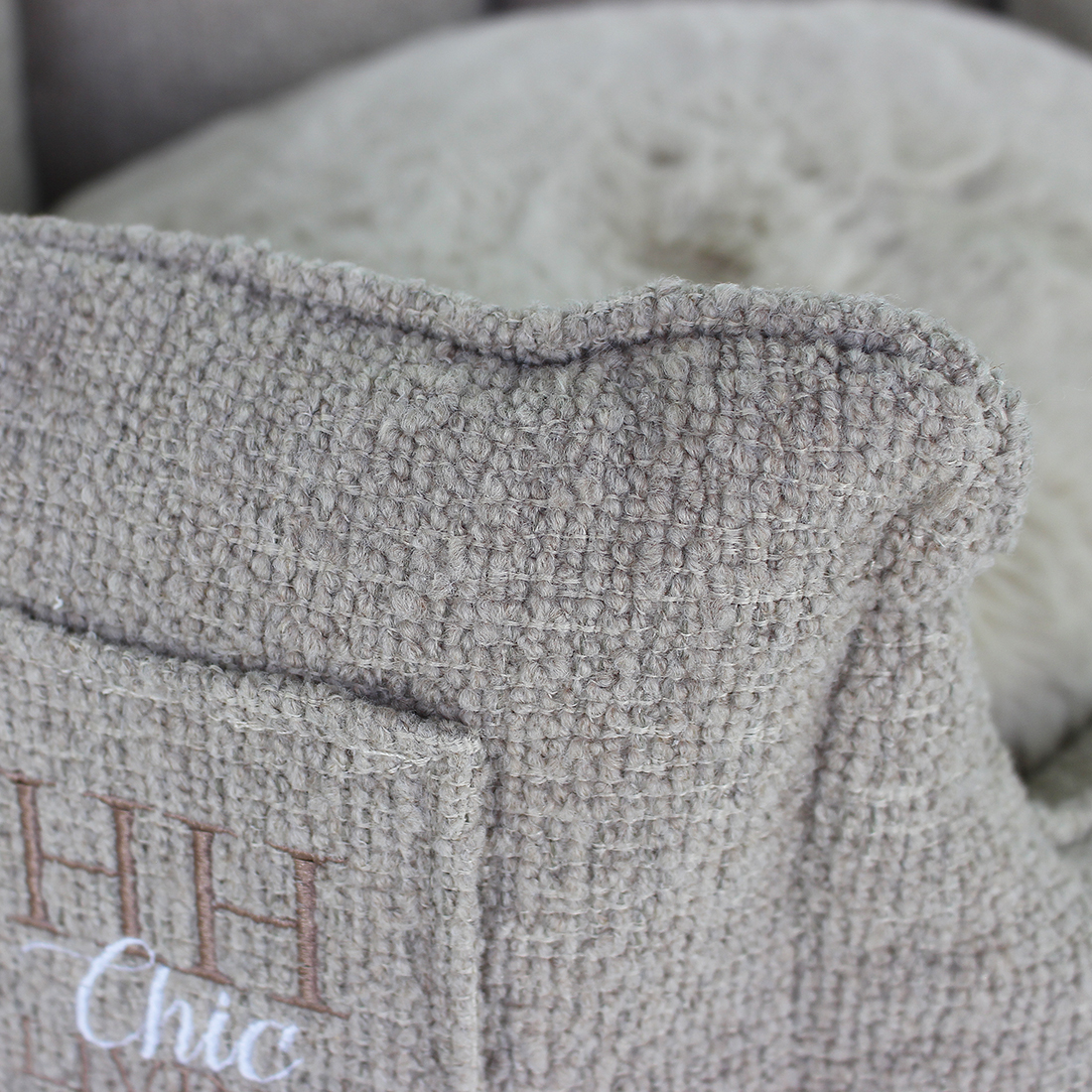 Happy House Happy House Hondenmand Chic Rond Boucle Beige Happy House Hondenmand Chic Rond Boucle Beige - Afbeelding 4