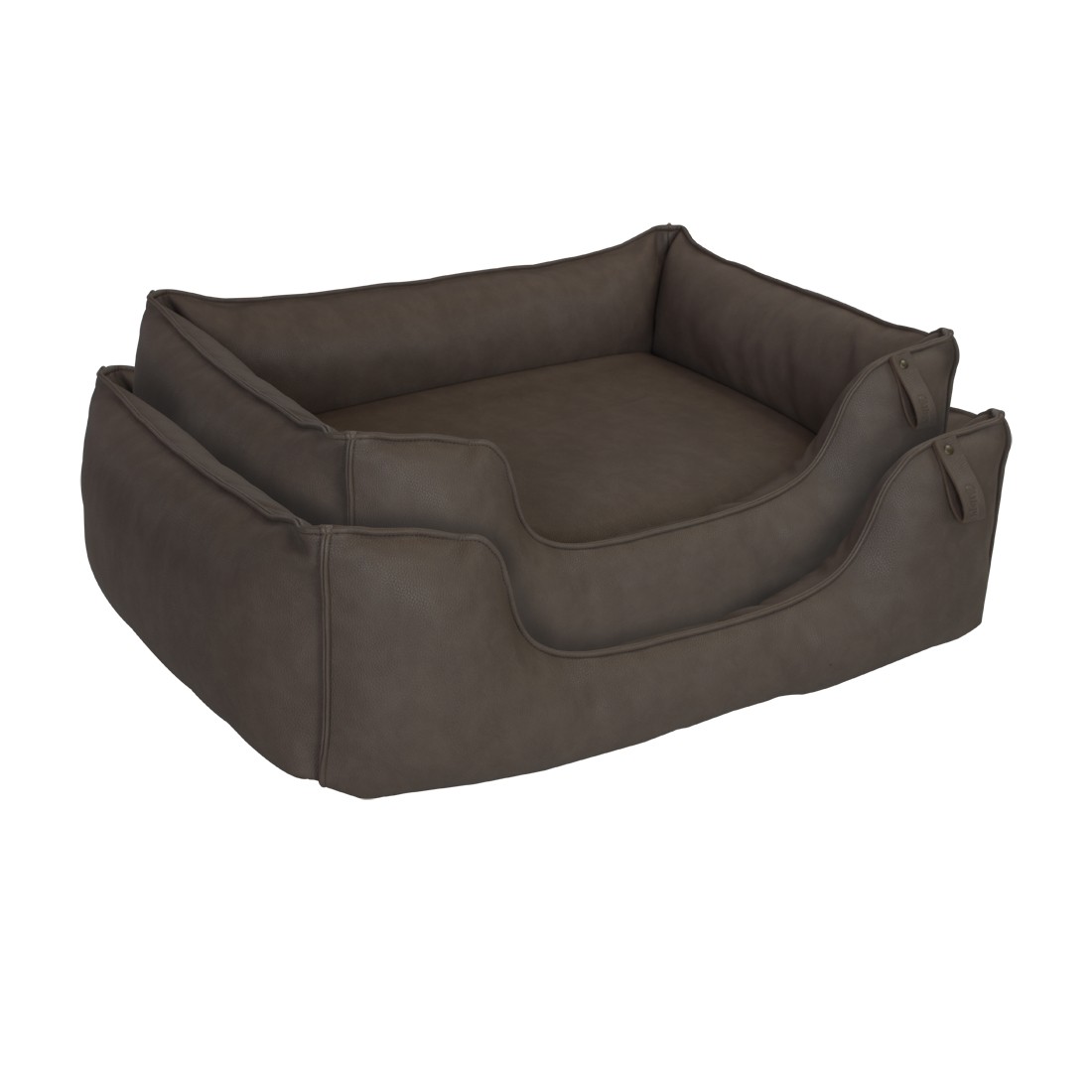 Happy House Happy House Orthopedische Hondenmand Vip Pu Leer Bruin Happy House Orthopedische Hondenmand Vip Pu Leer Bruin - Afbeelding 3