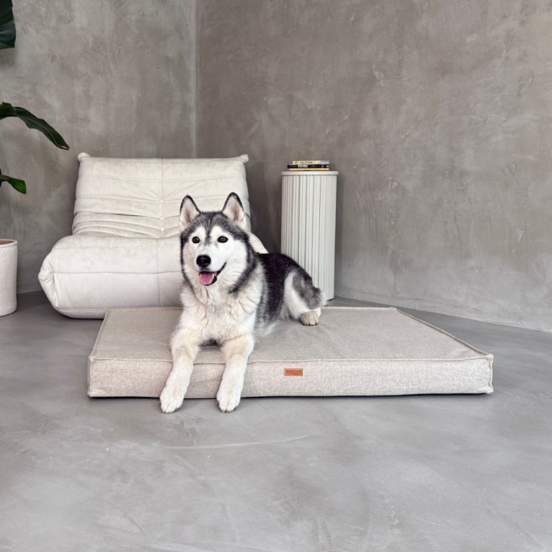 Denzoo Orthopedische Hondenmanden Orthopedisch hondenmatras Roma Beige met VISCO Memory Foam Orthopedisch hondenmatras Roma Beige met VISCO Memory Foam