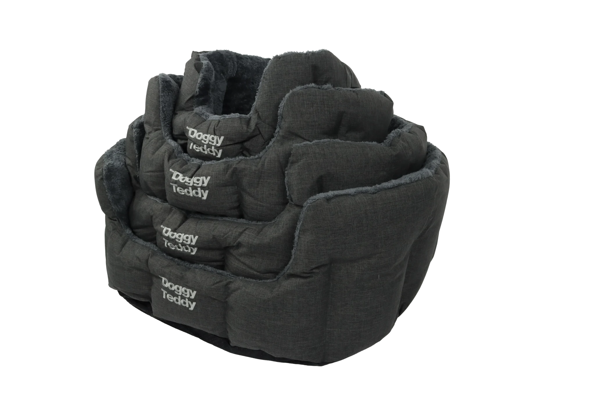 Doggy Bag Hondenmand Hondenmand Doggy Teddy Strong Zwart Hondenmand Doggy Teddy Strong Zwart