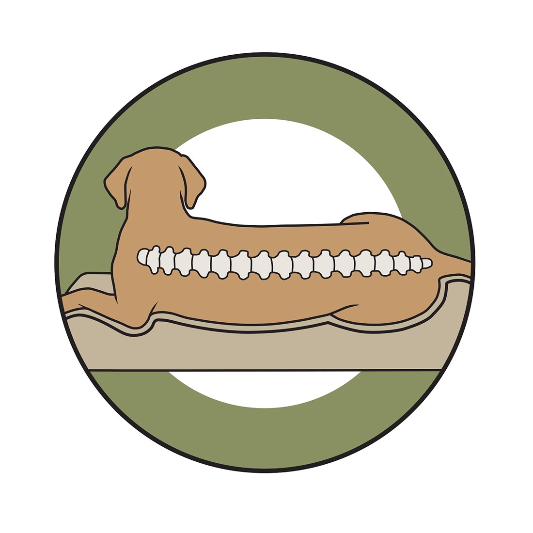 Happy House Happy House Orthopedische Hondenmand Nappa Ortholuxe® Beige Taupe Happy House Orthopedische Hondenmand Nappa Ortholuxe® Beige Taupe - Afbeelding 5