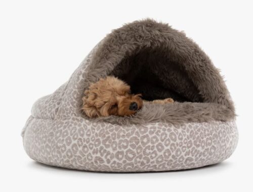 Grote hondenmand Hondenbed Surplus Rotan Bed Hondenmand Snuggle Cave Serengeti Deluxe Taupe