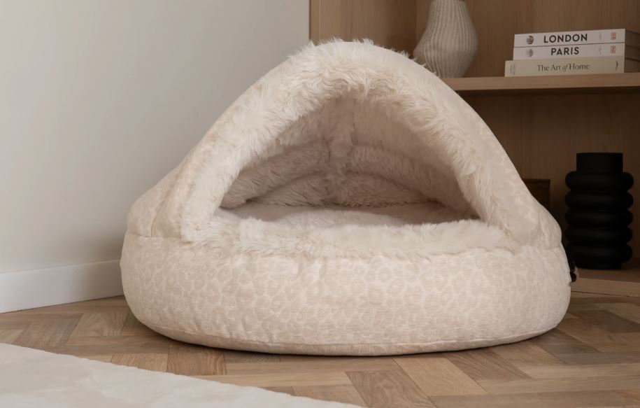 Kleine hondenmand Hondenmand Snuggle Cave Serengeti Deluxe Crème Hondenmand Snuggle Cave Serengeti Deluxe Crème - Afbeelding 4